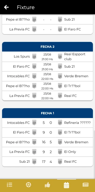 Liga Senior Fútbol Argentino screenshot